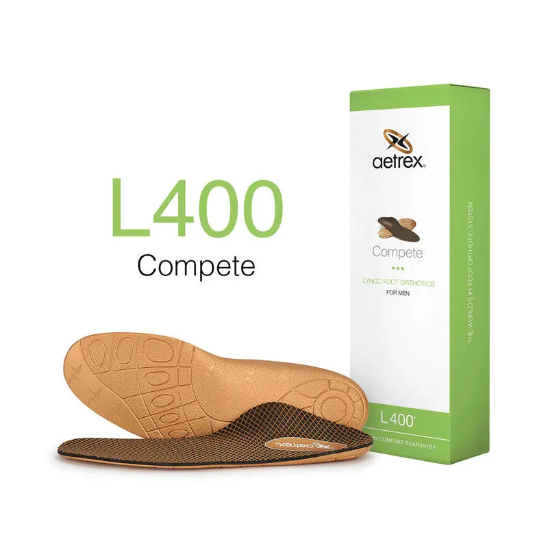 Aetrex L400 Premium Quality Orthotic Insoles for Enhanced Foot Comfort