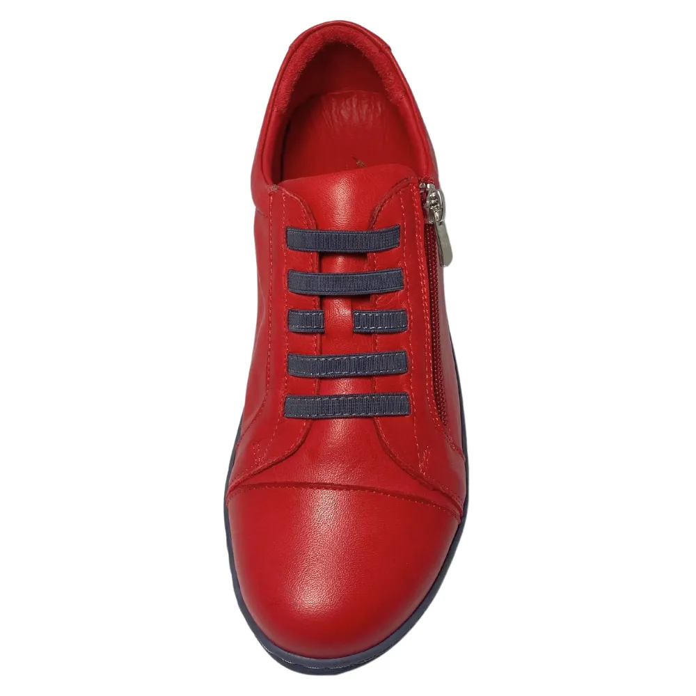 Conti Andreas Chic Jazzy Sneaker with Chilli/Grey Tone for Women