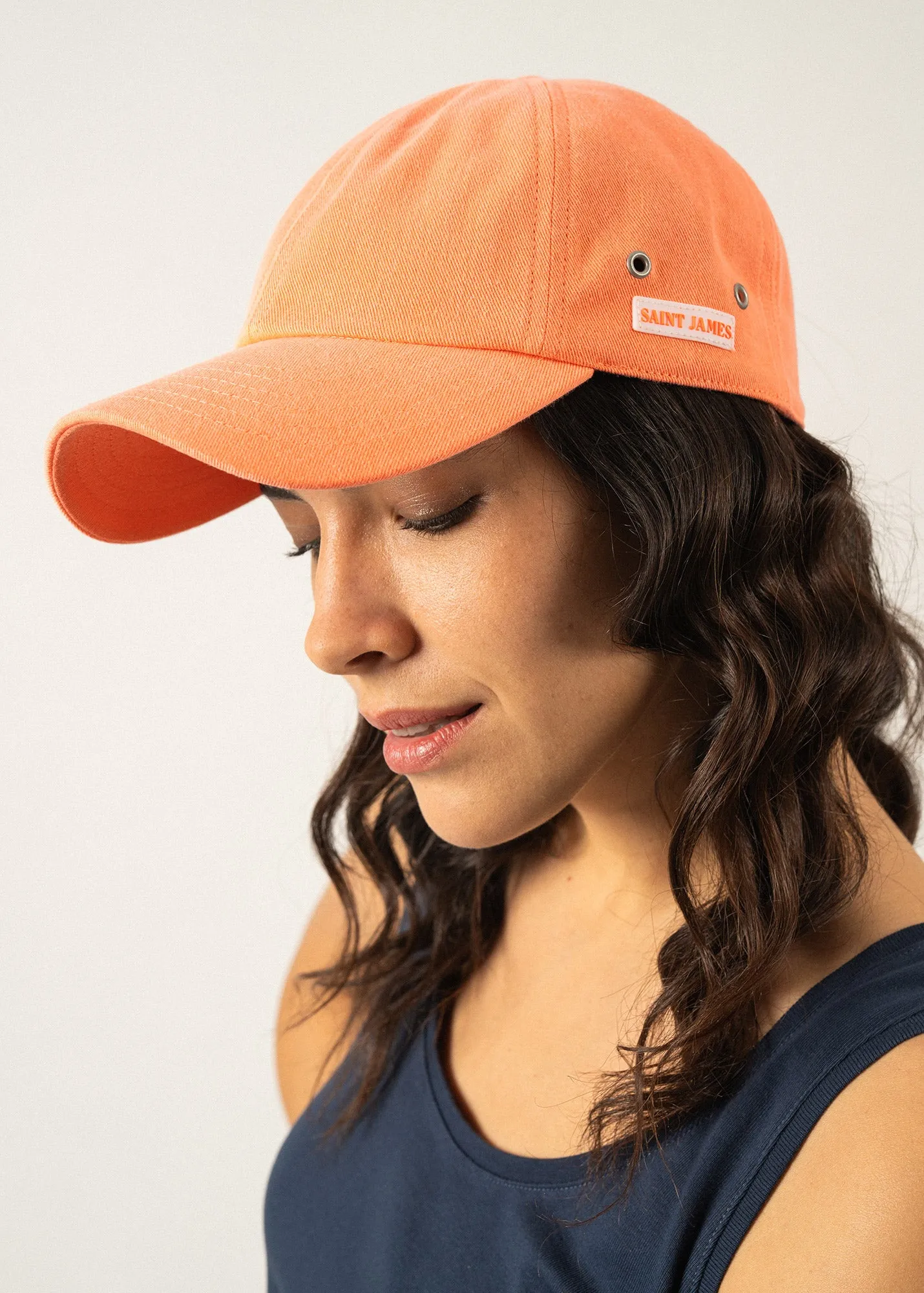 Classic cap - in cotton canvas (ORANGE FLUO)