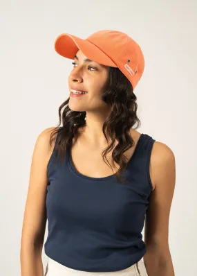 Classic cap - in cotton canvas (ORANGE FLUO)