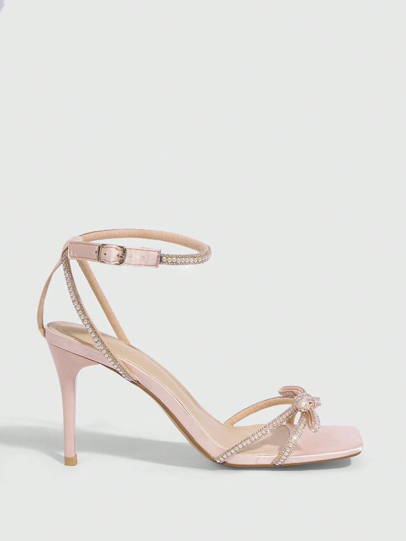 CUCCOO CHICEST Woman Shoes Fashionable High Heel Sandals With Pearl & Rhinestone Detailing And Bowknot For Spring And Summer Vacation Shoes Summer Sale Elegant Sandals
