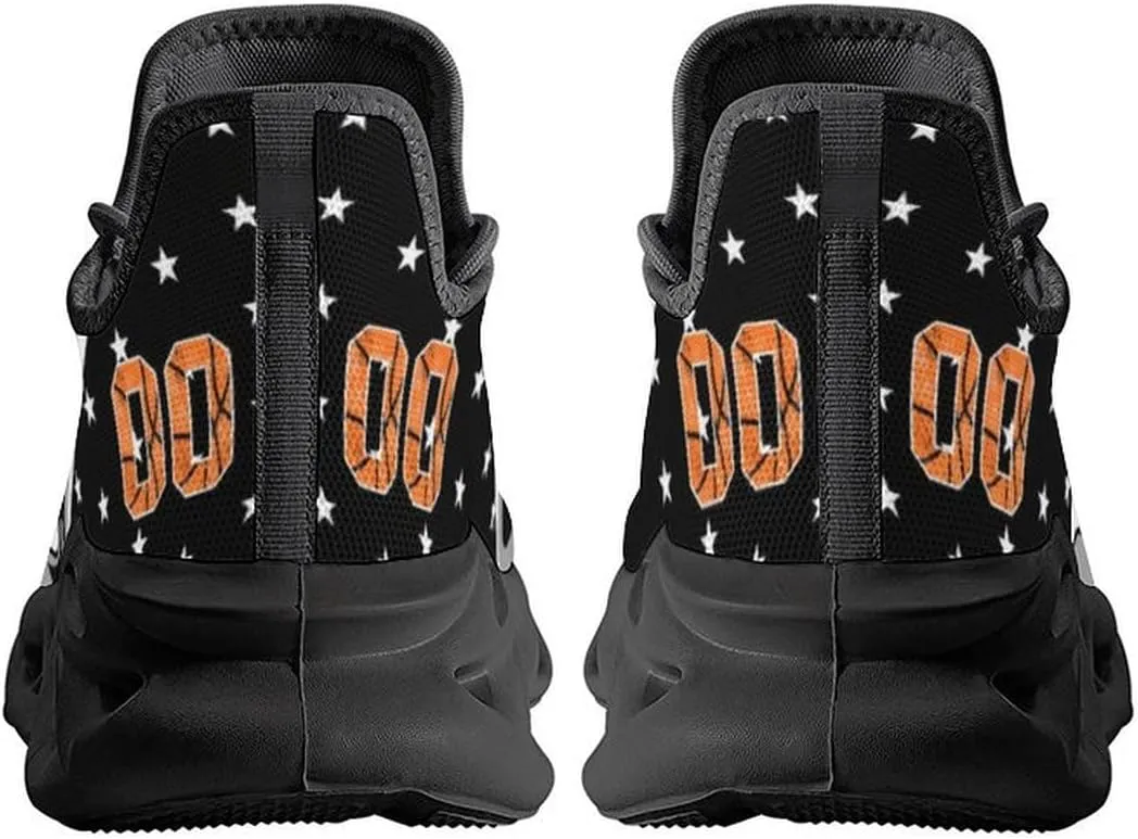 Custom Basketball Sneakers City Sports Slip-on Shoes Personalized Name Number Gifts for Basketball Fans Men Women