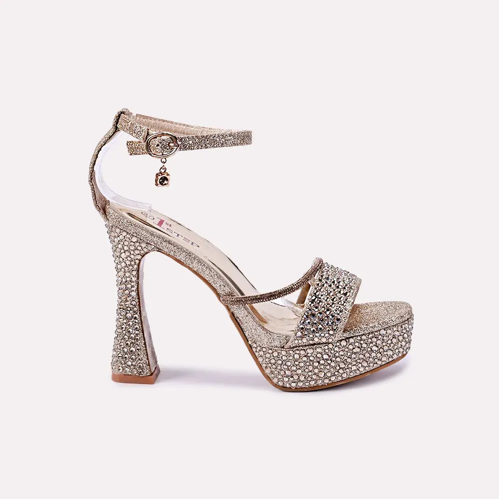 Destiny Gold High Heel Sandals 0421152