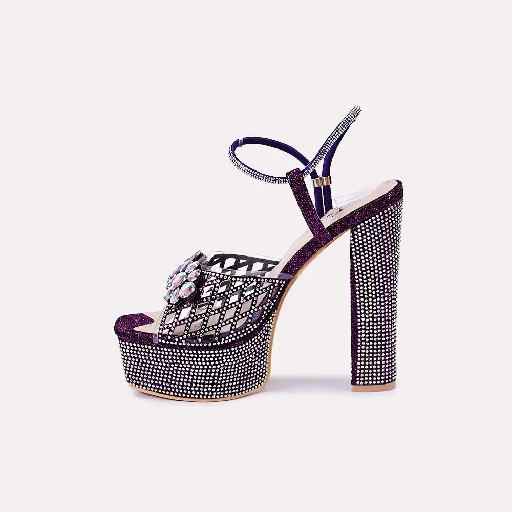 Diana Purple High Heel Sandals 0421153