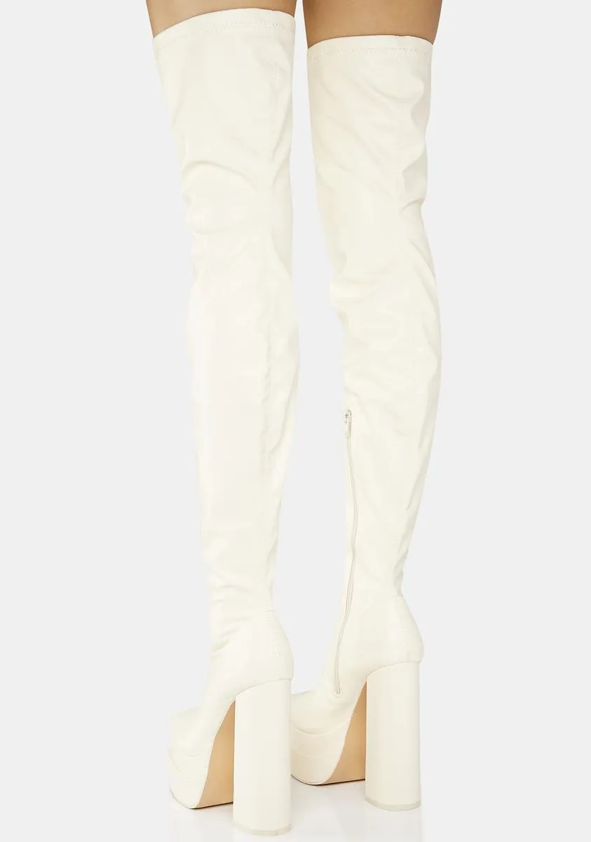 Ecru Identity Platform Boots