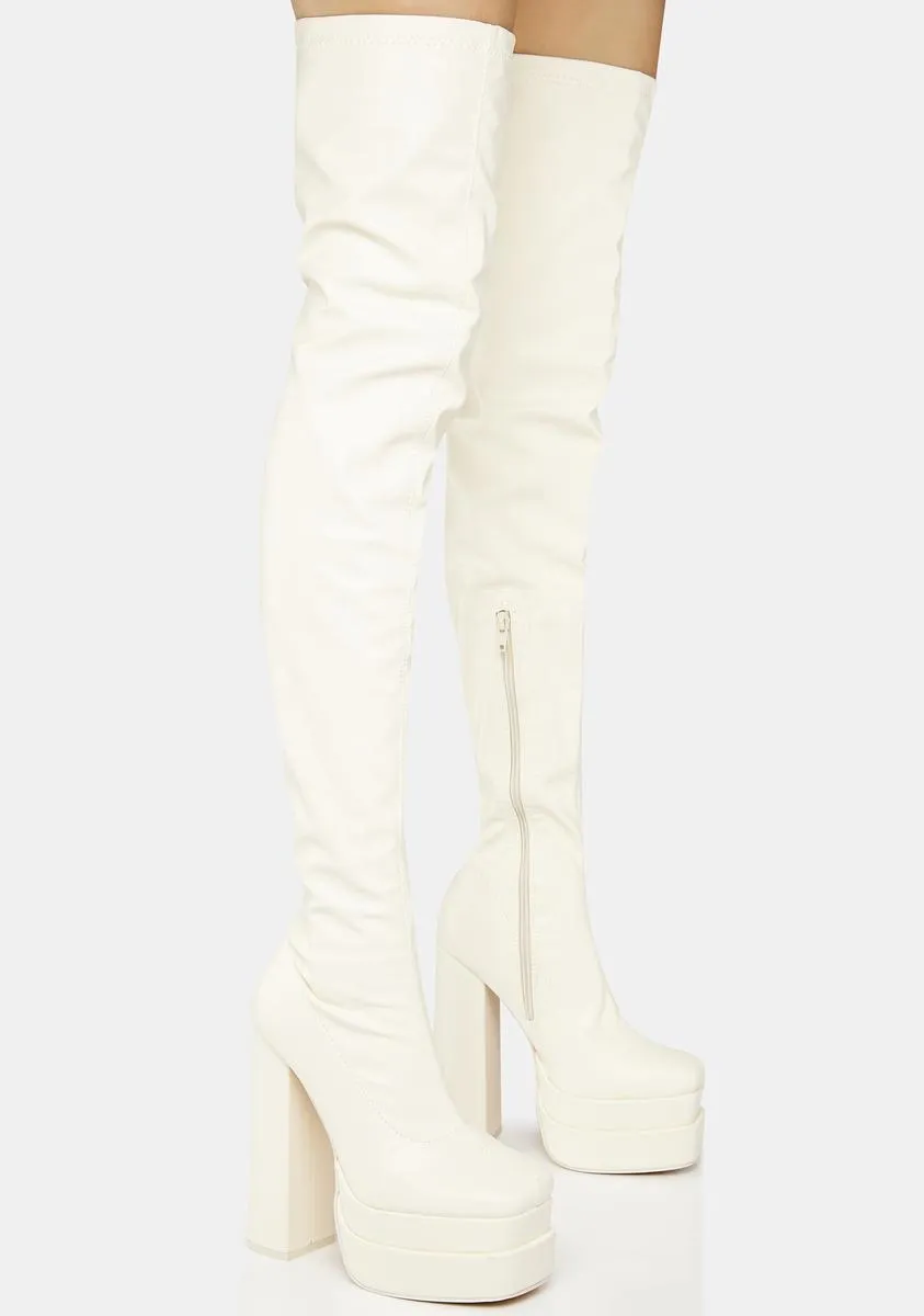 Ecru Identity Platform Boots