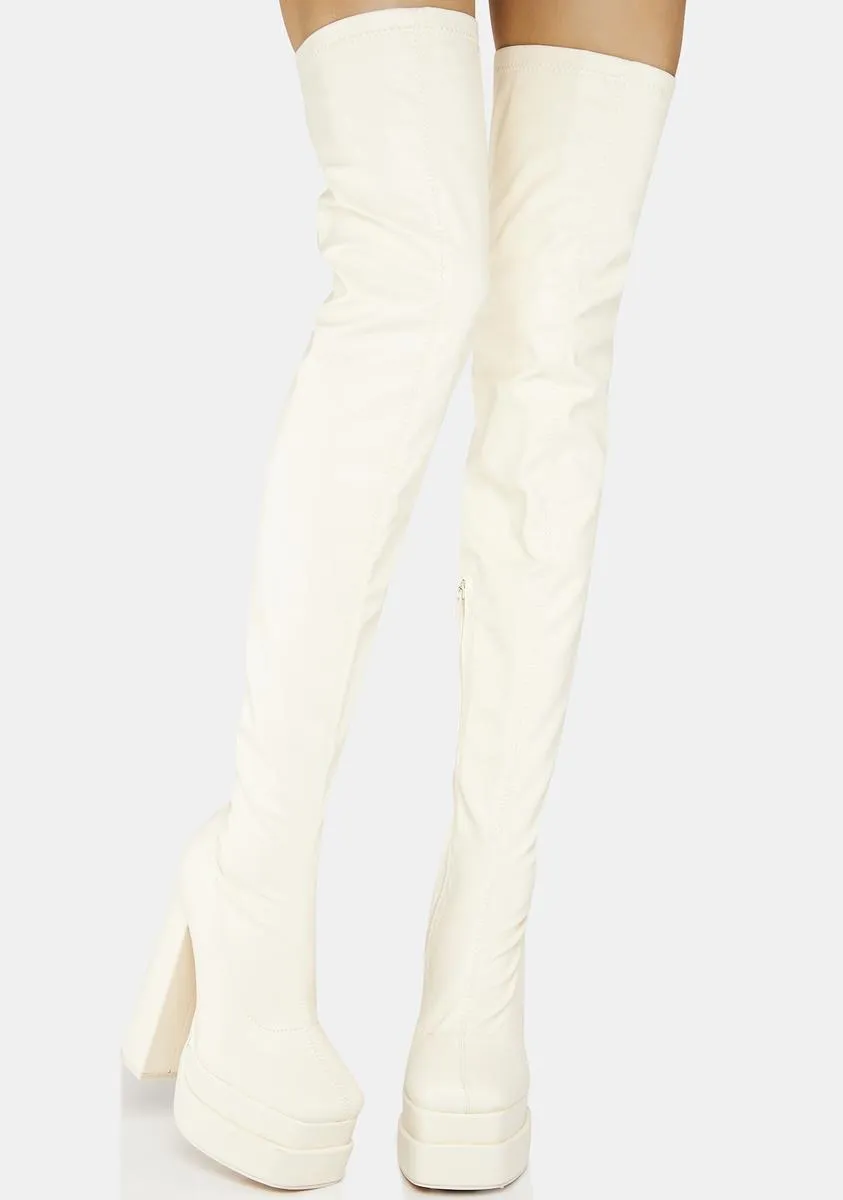 Ecru Identity Platform Boots