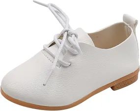 Girls and Toddler Classic Lace Up School Uniforms Comfort Oxford Dress Shoes Loafer Flats (Little Kid/Big Kid)