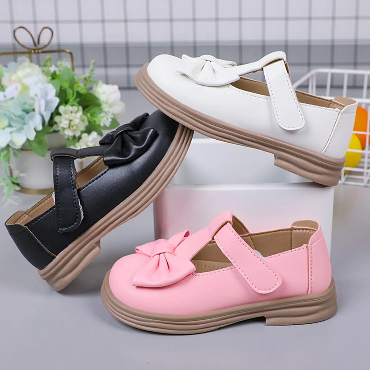 Girl's Classic Mary Jane School Uniform Shoes Loafer Flat Toddler Little Girl Dress Shoes Platform Baby Girl Shoes