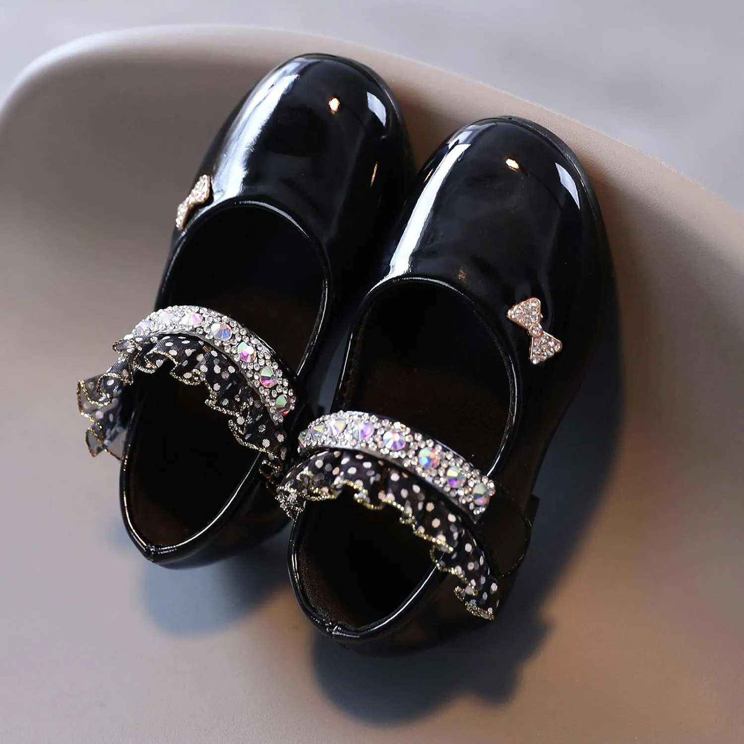 Girls Mary Jane Toddler Girl Dress Shoes Flower Girl Shoes Toddler Girl Ballet Flat for Wedding Party School Kid Shoes