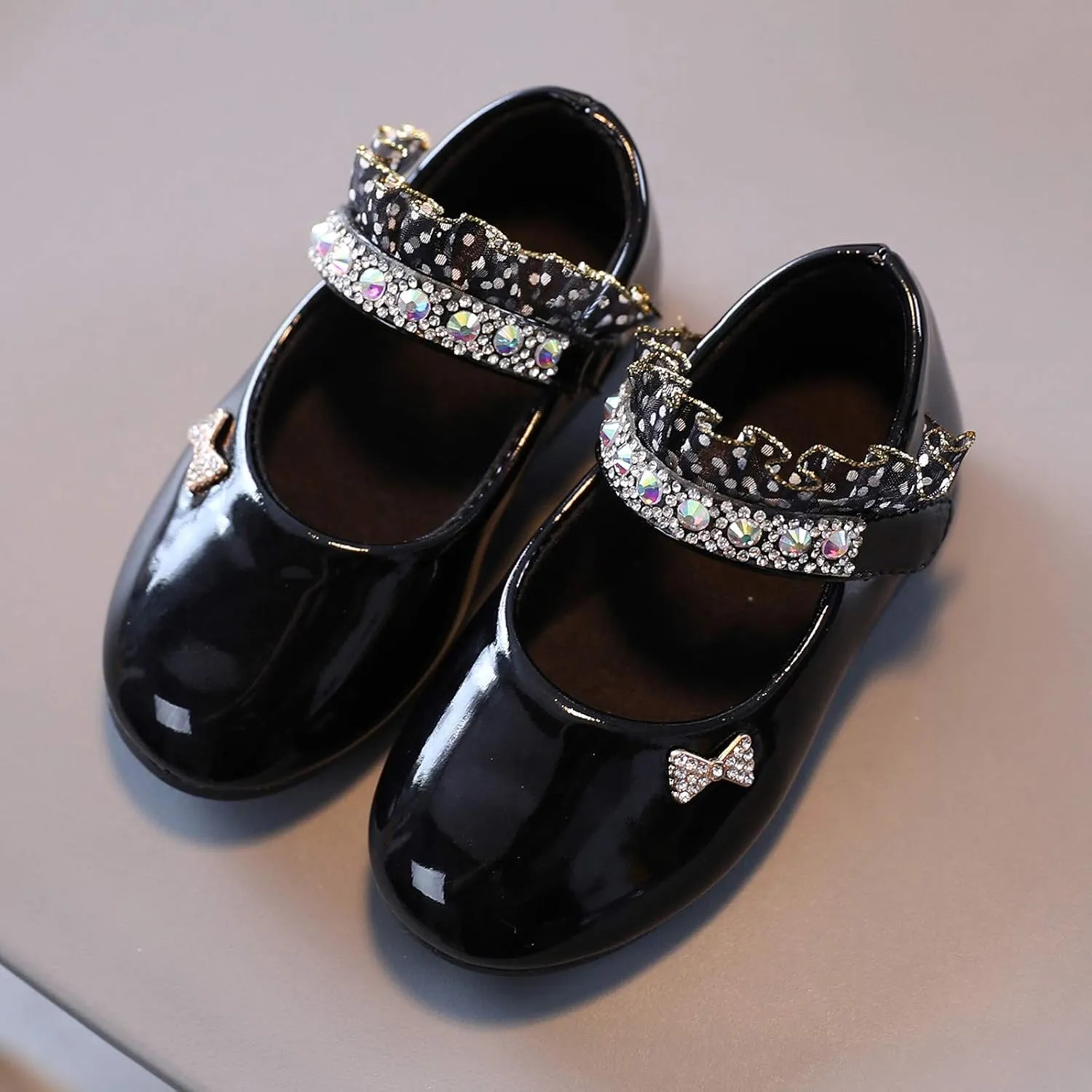 Girls Mary Jane Toddler Girl Dress Shoes Flower Girl Shoes Toddler Girl Ballet Flat for Wedding Party School Kid Shoes