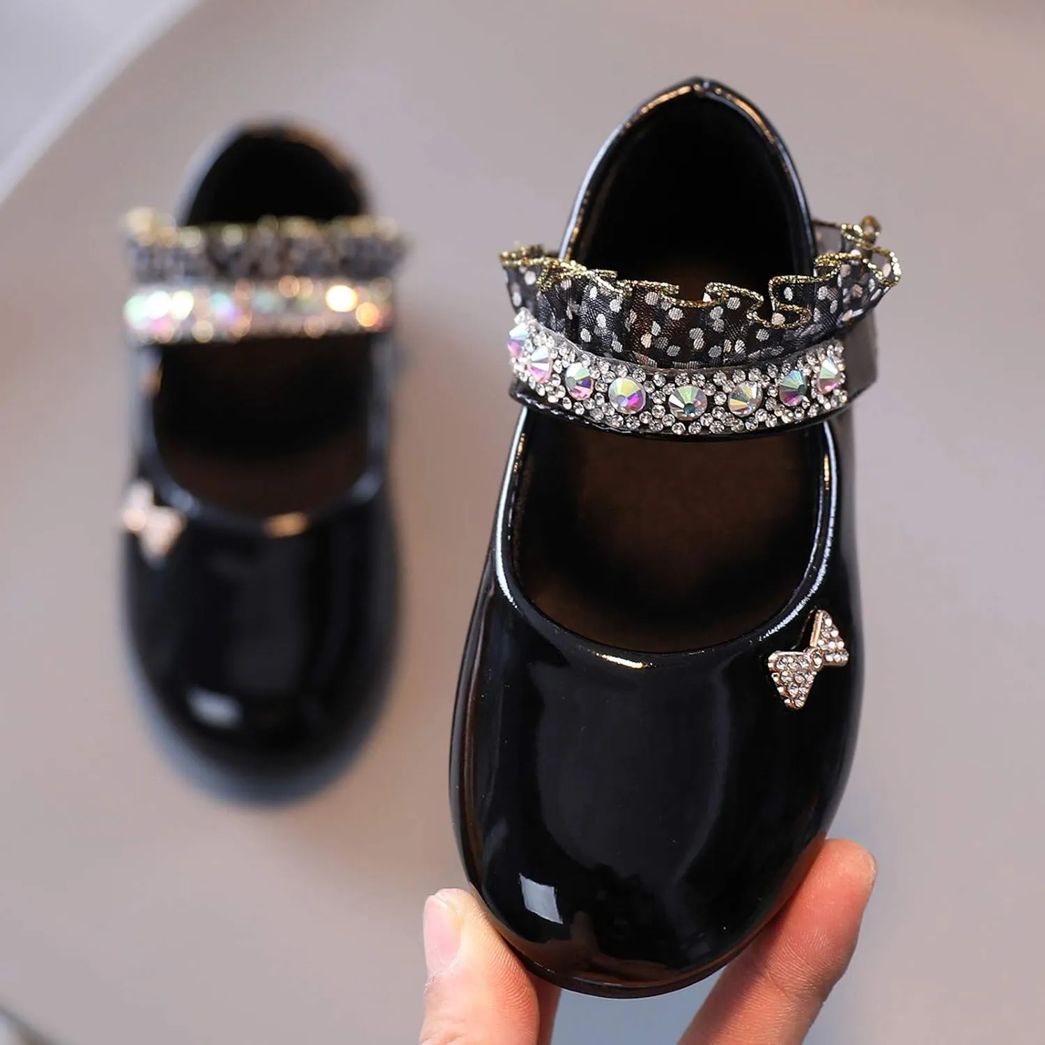 Girls Mary Jane Toddler Girl Dress Shoes Flower Girl Shoes Toddler Girl Ballet Flat for Wedding Party School Kid Shoes