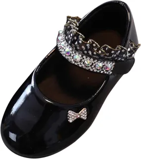Girls Mary Jane Toddler Girl Dress Shoes Flower Girl Shoes Toddler Girl Ballet Flat for Wedding Party School Kid Shoes