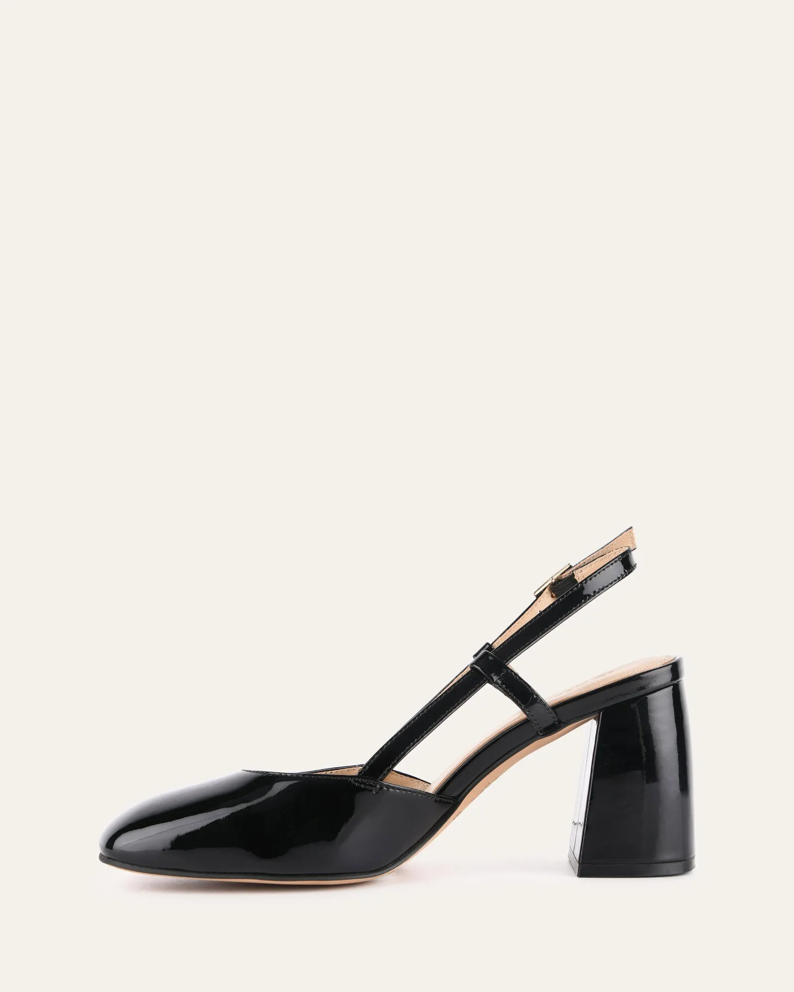 Gloria Black Patent High Heels