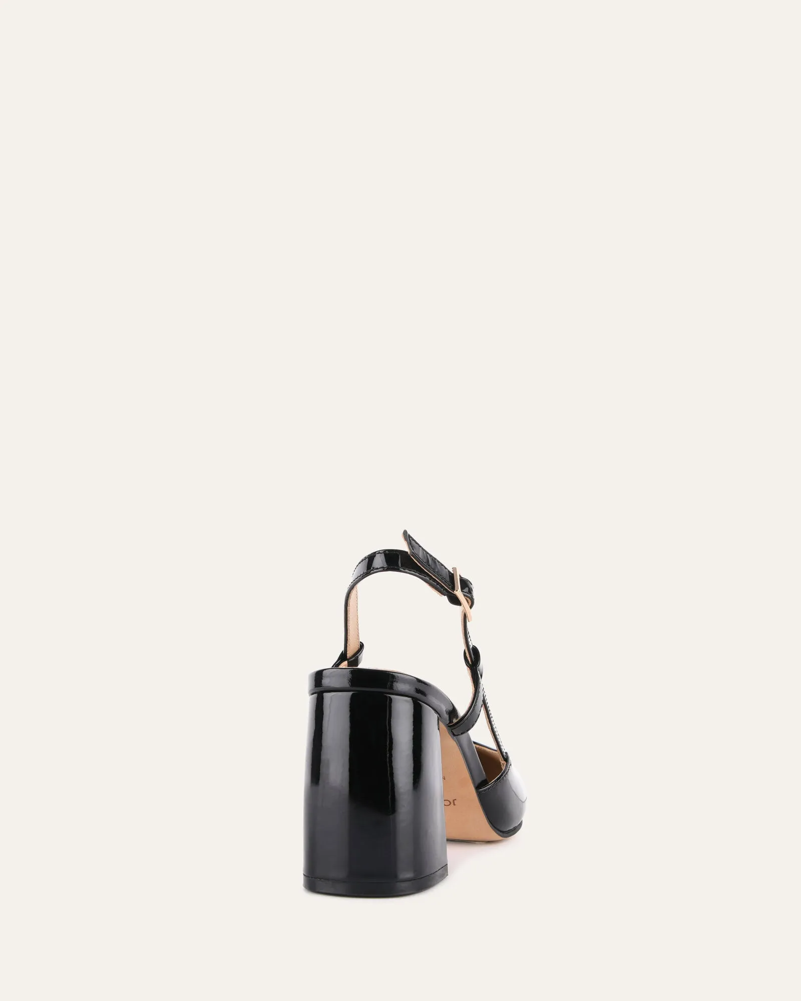 Gloria Black Patent High Heels