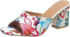 High Heel Sandals For Women Open Toe Chunky Heel Beach Sandal Fish Mouth Slingback Mules Comfortable Slip On Dress Shoes