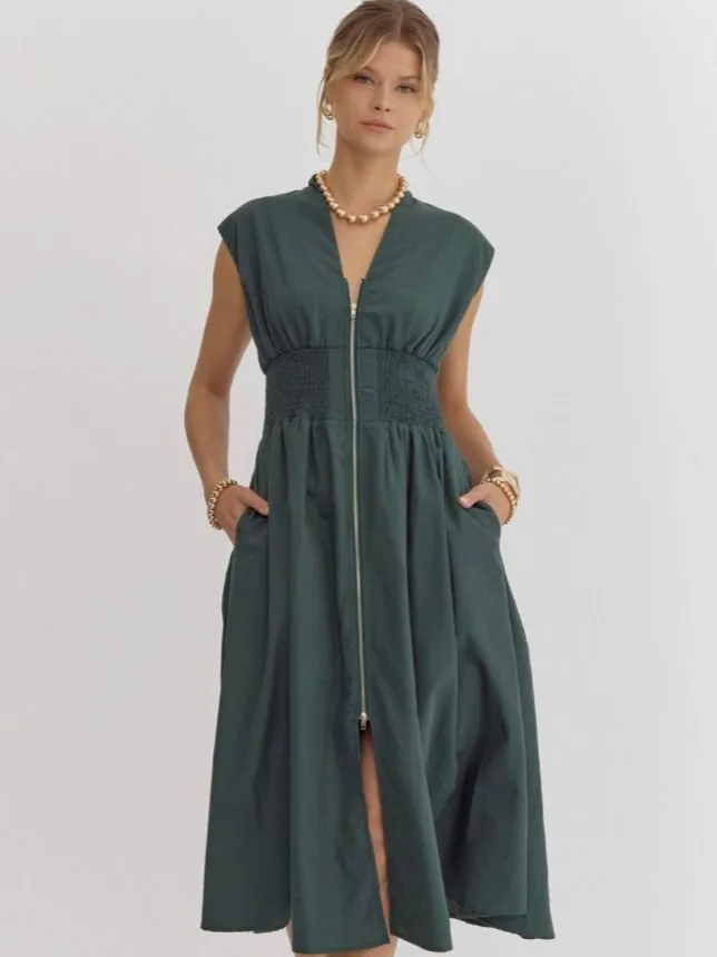 Joanna Zip Front Dress