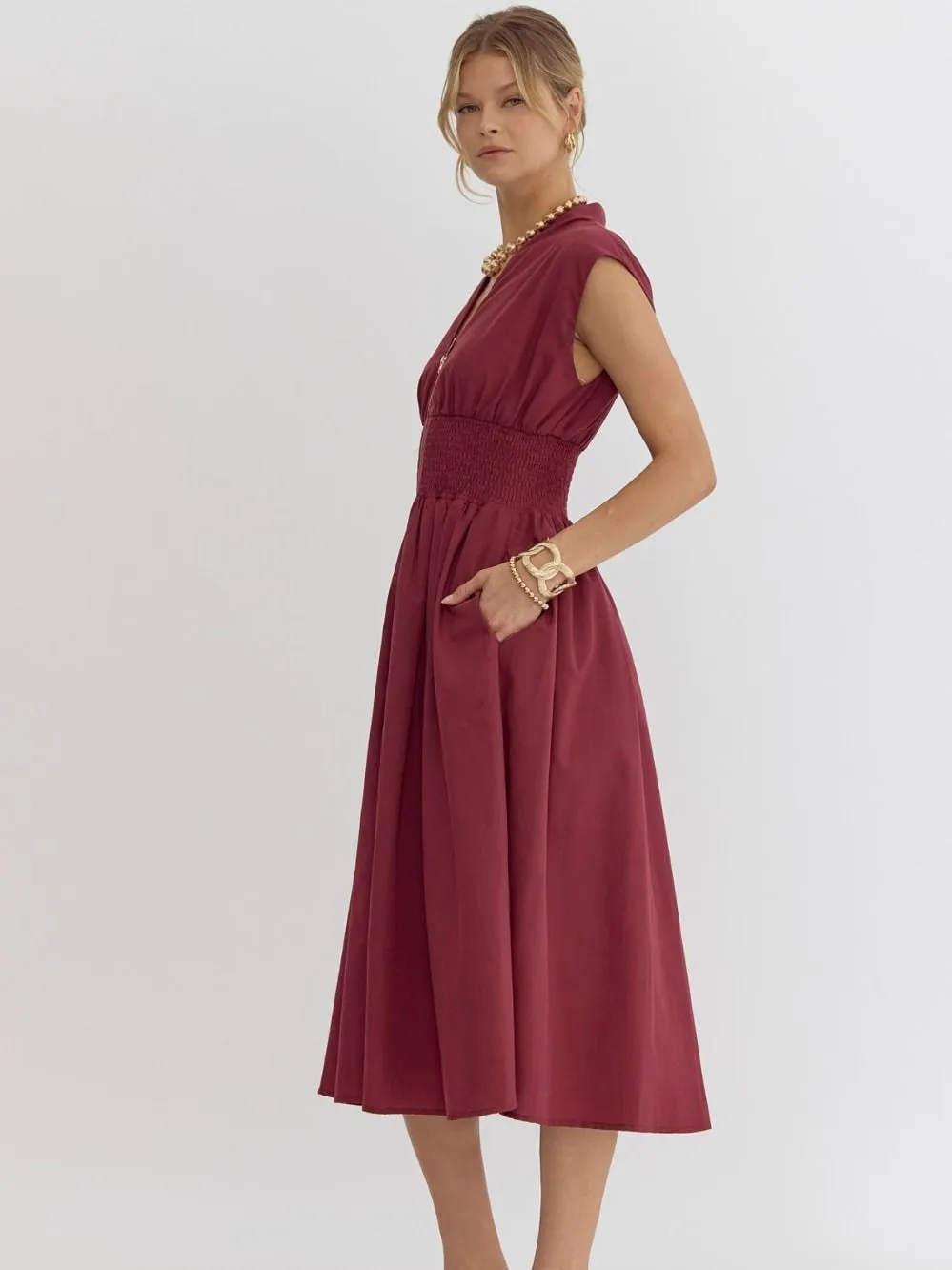 Joanna Zip Front Dress