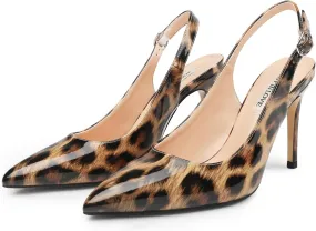 JOY IN LOVE Womens Slingback High Heels Stiletto Pointed Closed Toe Pumps