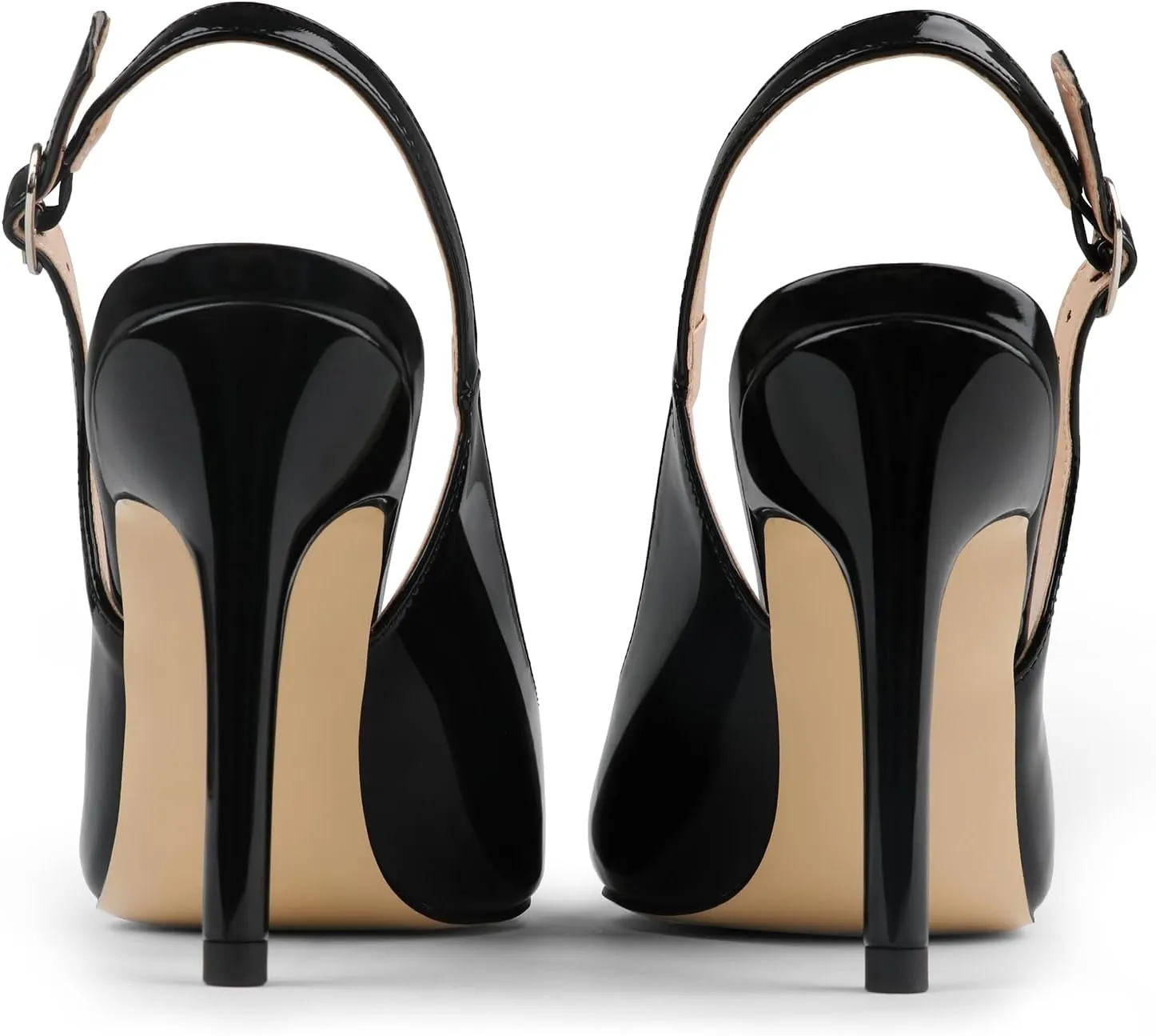 JOY IN LOVE Womens Slingback High Heels Stiletto Pointed Closed Toe Pumps