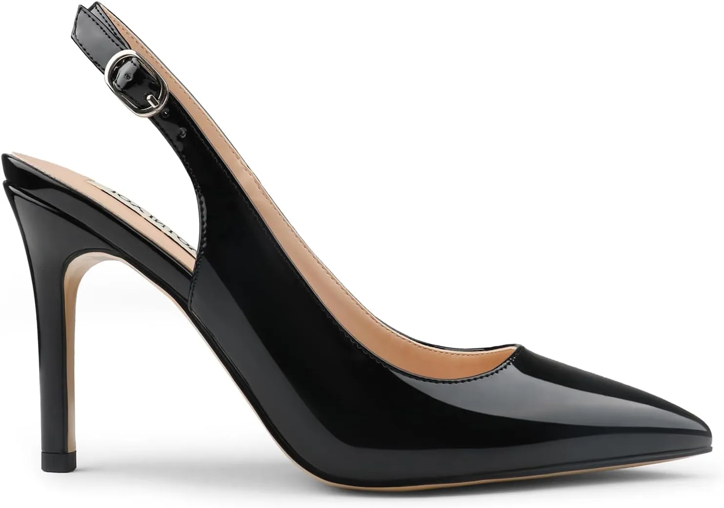 JOY IN LOVE Womens Slingback High Heels Stiletto Pointed Closed Toe Pumps