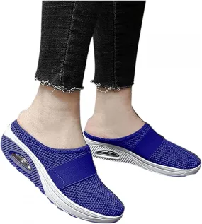 Ladmiple Sneakers For Women Walking Shoes Arch Support Slip on Fashion Low Top Casual Dressy Summer Fashion Flat Loafers
