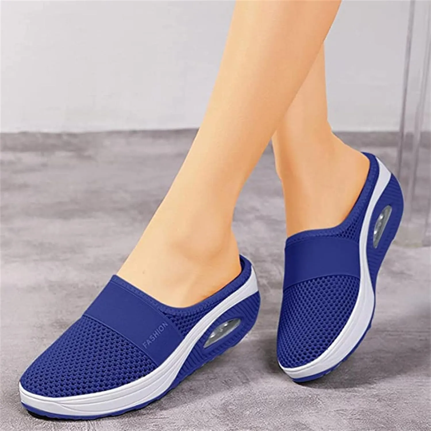 Ladmiple Sneakers For Women Walking Shoes Arch Support Slip on Fashion Low Top Casual Dressy Summer Fashion Flat Loafers