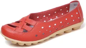Loafer Casual Flats for Women Penny Comfort Slip On Shoes Wide Width Walking Orthopedic Loafers Comfortable Moccasins Breathable Lightweight Round Toe Nurse Loafer Driving Walking Flat Work Shoes