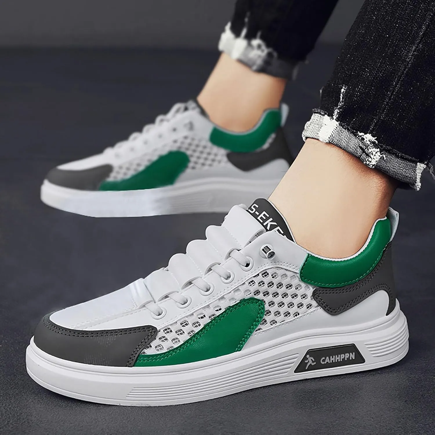 Mens Loafers & Slip-Ons Men's Summer Breathable Mesh Casual Shoes Fashion Hollow Soft Soled Sneakers