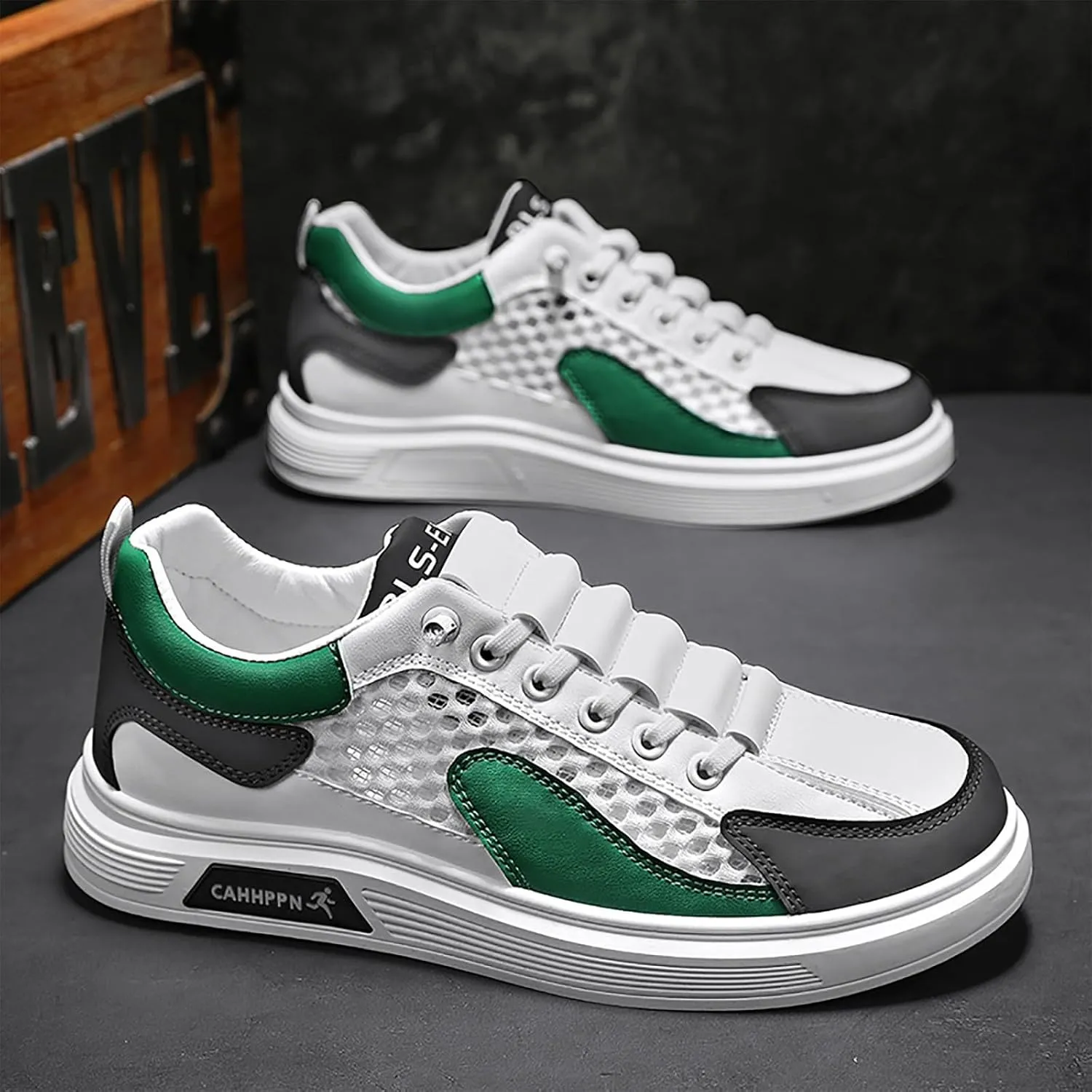 Mens Loafers & Slip-Ons Men's Summer Breathable Mesh Casual Shoes Fashion Hollow Soft Soled Sneakers