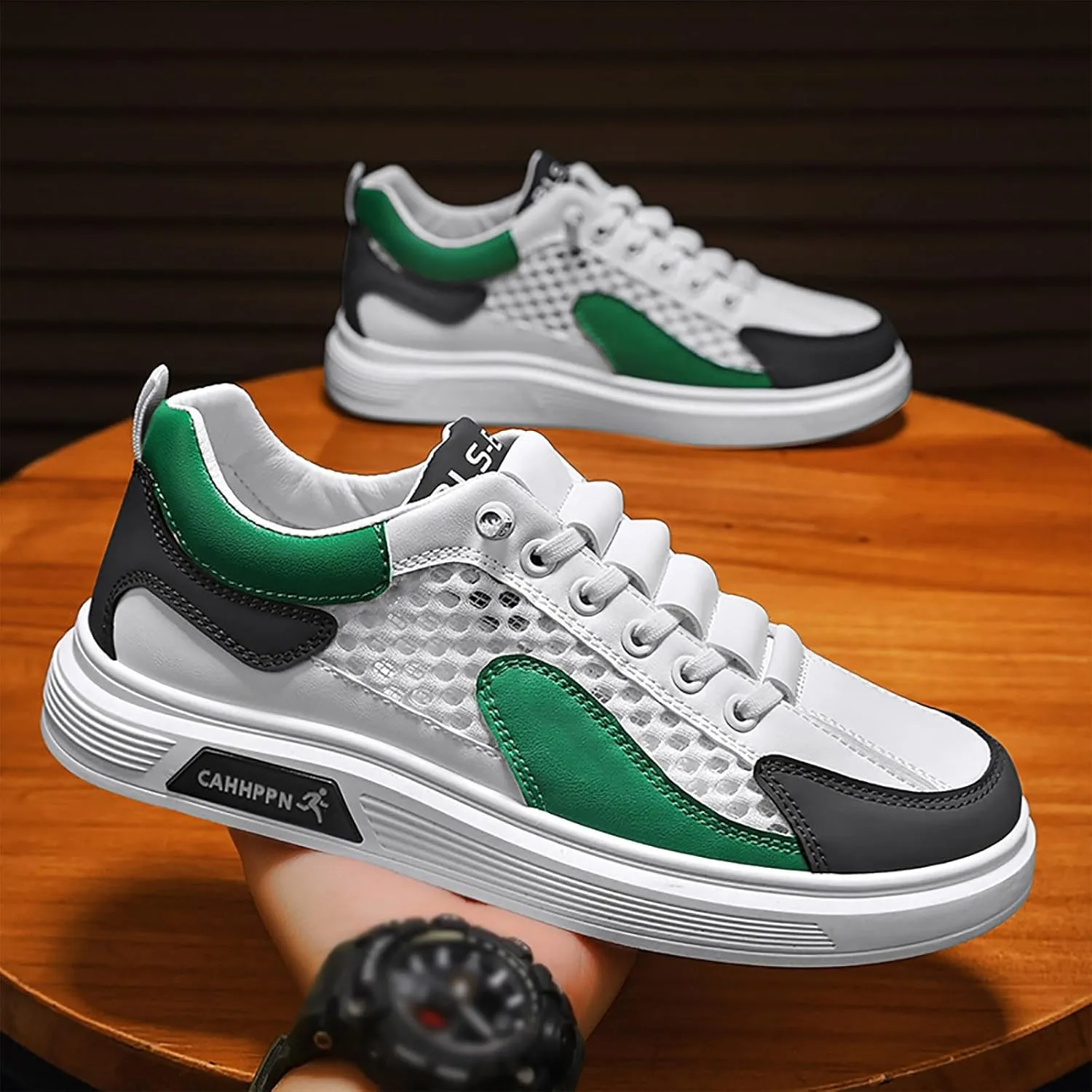 Mens Loafers & Slip-Ons Men's Summer Breathable Mesh Casual Shoes Fashion Hollow Soft Soled Sneakers