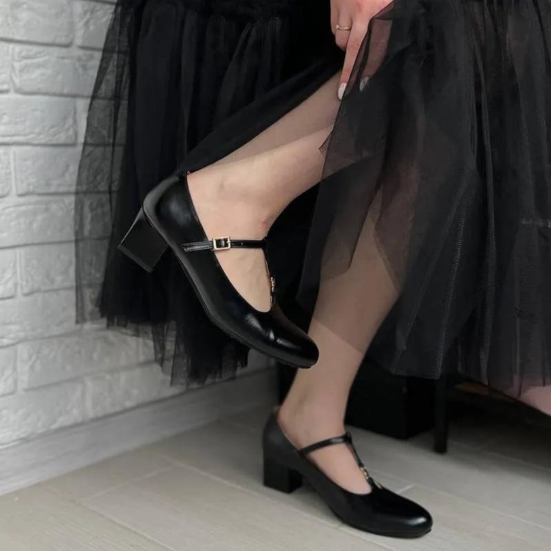 MEOTINA Cute Bow Heels Mary Janes Shoes Women Dress Platform Strappy High Heels Kawaii Shoes