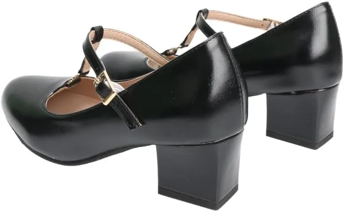 MEOTINA Cute Bow Heels Mary Janes Shoes Women Dress Platform Strappy High Heels Kawaii Shoes