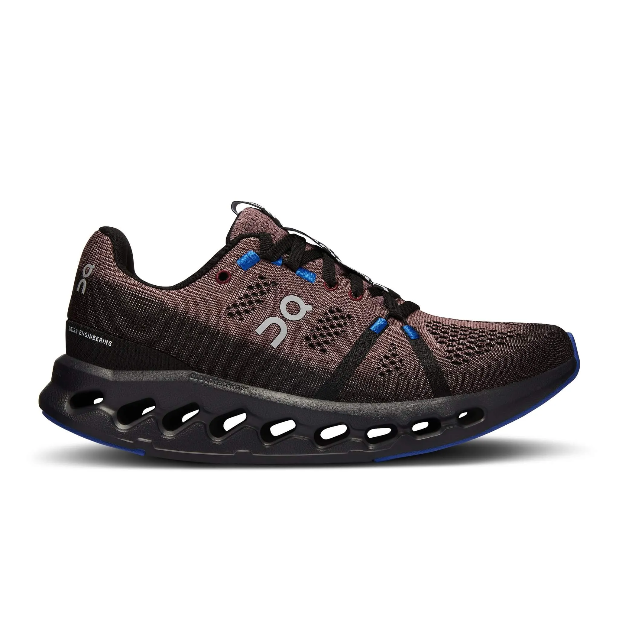 Womens Cloudsurfer Running Shoes in Black and Cobalt