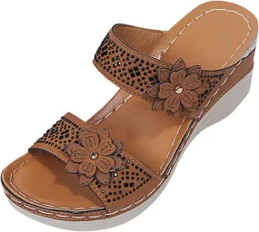 Orthopedic Slippers for Women Supportive Orthopedic Women Sandals Comfortable Dressy Ladies Sandals Size 7.5 Orthotic High Arch Sandals Women Memory Foam Orthopedic Womens Recovery Sandals Slides