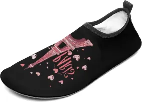 Paris France Eiffel Tower Souvenir Water Sports Barefoot Shoes Quick-Dry Swim Shoes Slip-on for Sports Beach Pool