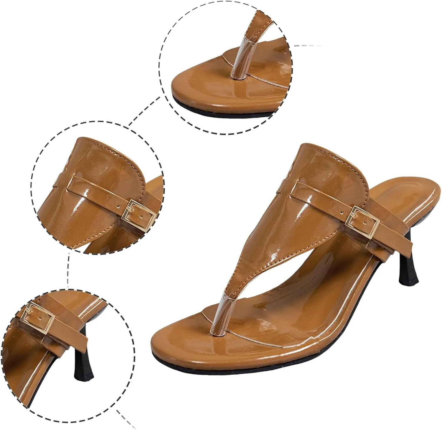 Summer Sandals For Women Open Toe Clip Toe Fine Heeled Sandals Lightweight Large Size High Heels Sandal