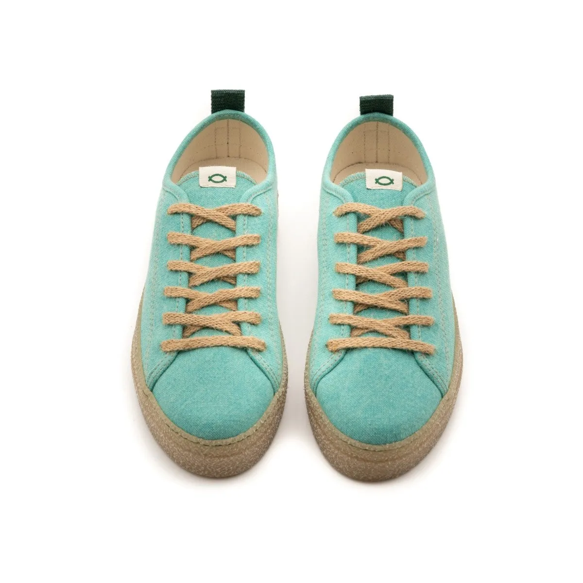 Optimized Aqua Vegan Sneakers Model FIO006 for Eco-Friendly Comfort