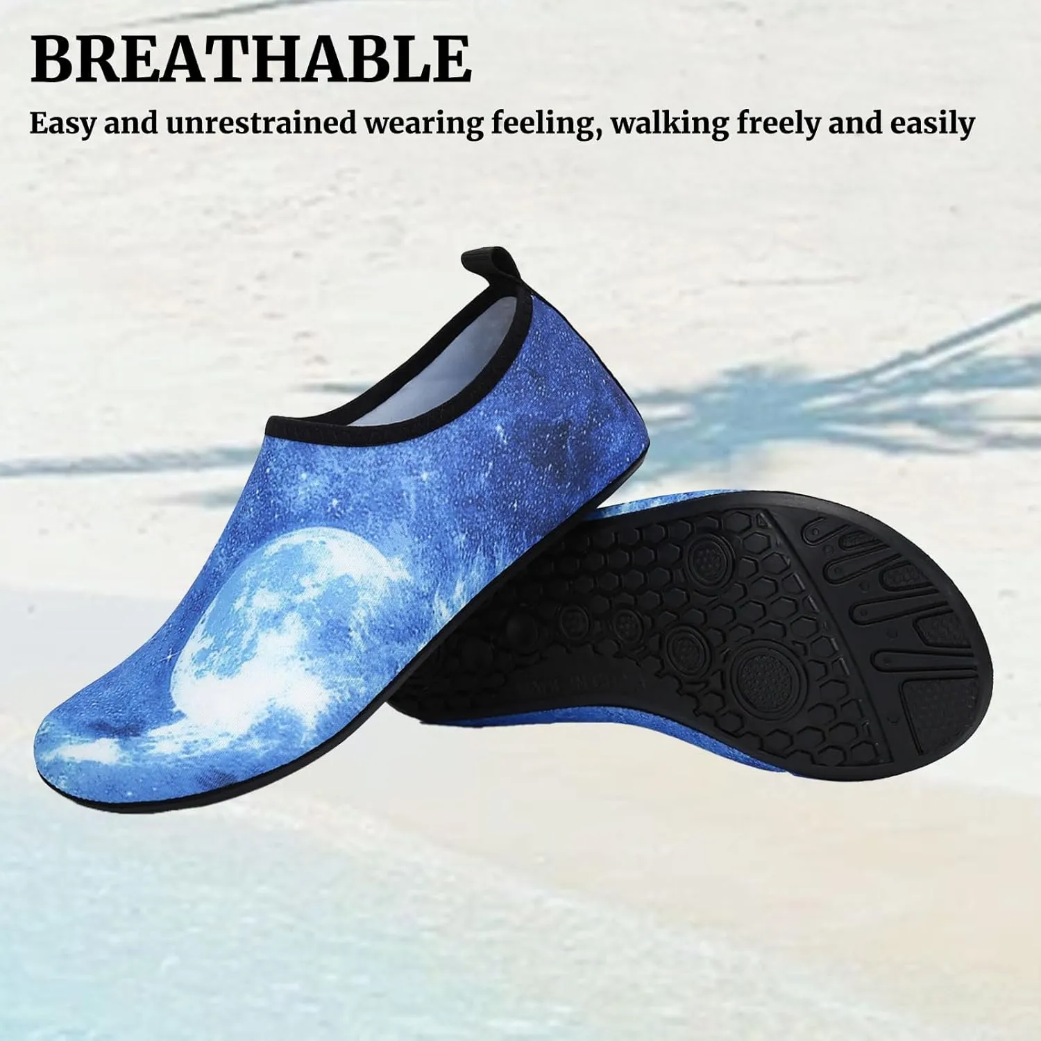 Water Shoes for Women Men Barefoot Aqua Socks Quick-Dry Shoes for Beach Non Slip Indoor Outdoor Walking Barefoot Exercise Wear Sport Accessories Yoga Socks