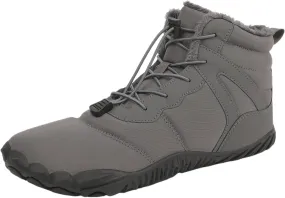 Winter Snow Boots for Women Wide Toe Box Barefoot Shoes Warm Fur Lined Waterproof Boots Zero Drop Sole Sneakers