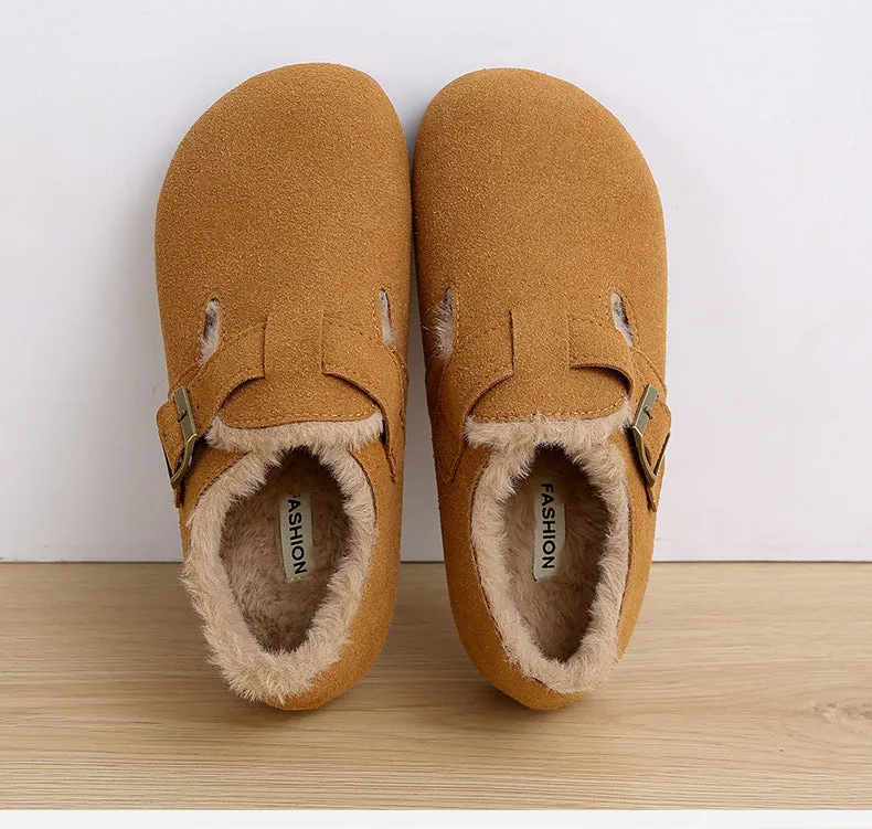 Winter snow velvet warm soft-soled loafers