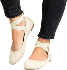 Women PU Leather Flat Shoes Slip On Flat Shallow Comfort Casual Single Shoes Dress Shoes