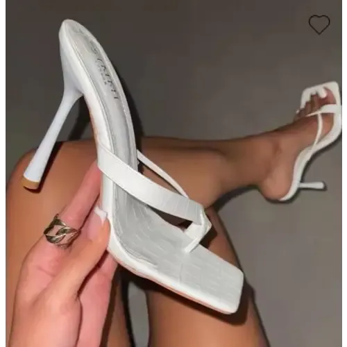 Women's Plus Size Stiletto Slipper High Heel Sandals