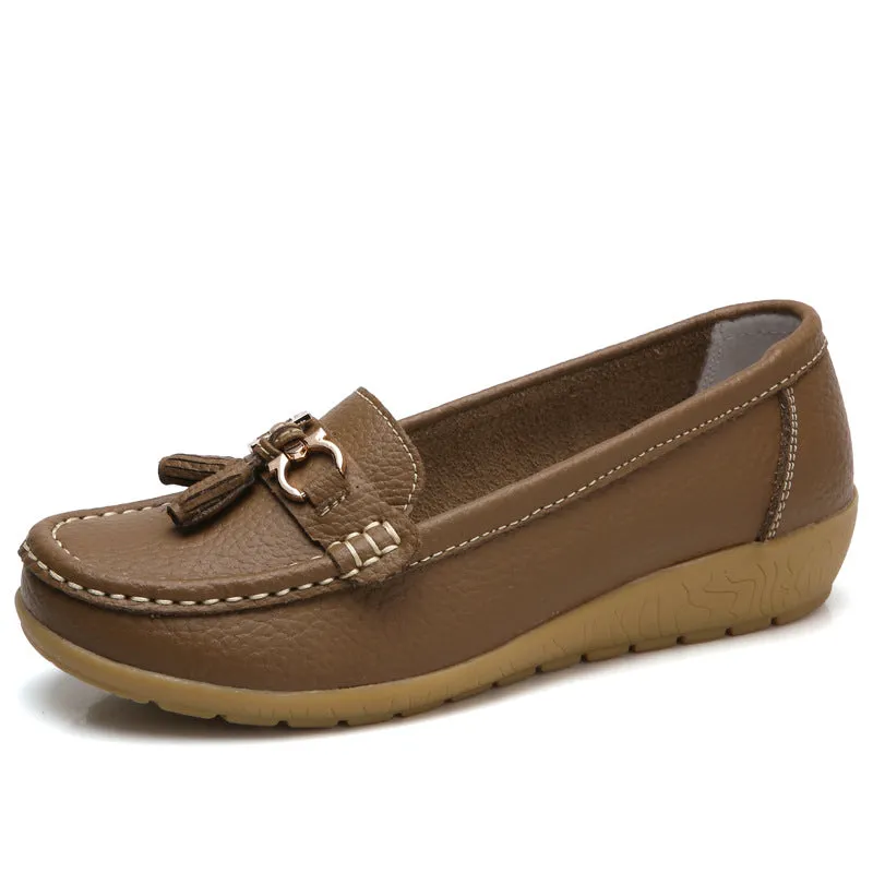 Women's Spring Genuine Leather Shoes