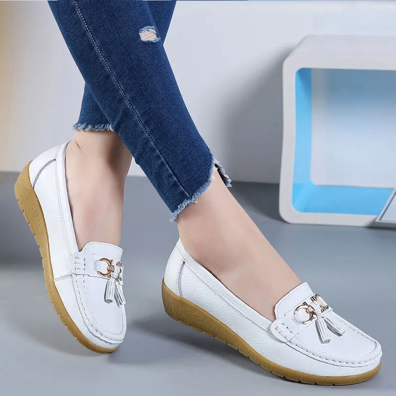 Women's Spring Genuine Leather Shoes