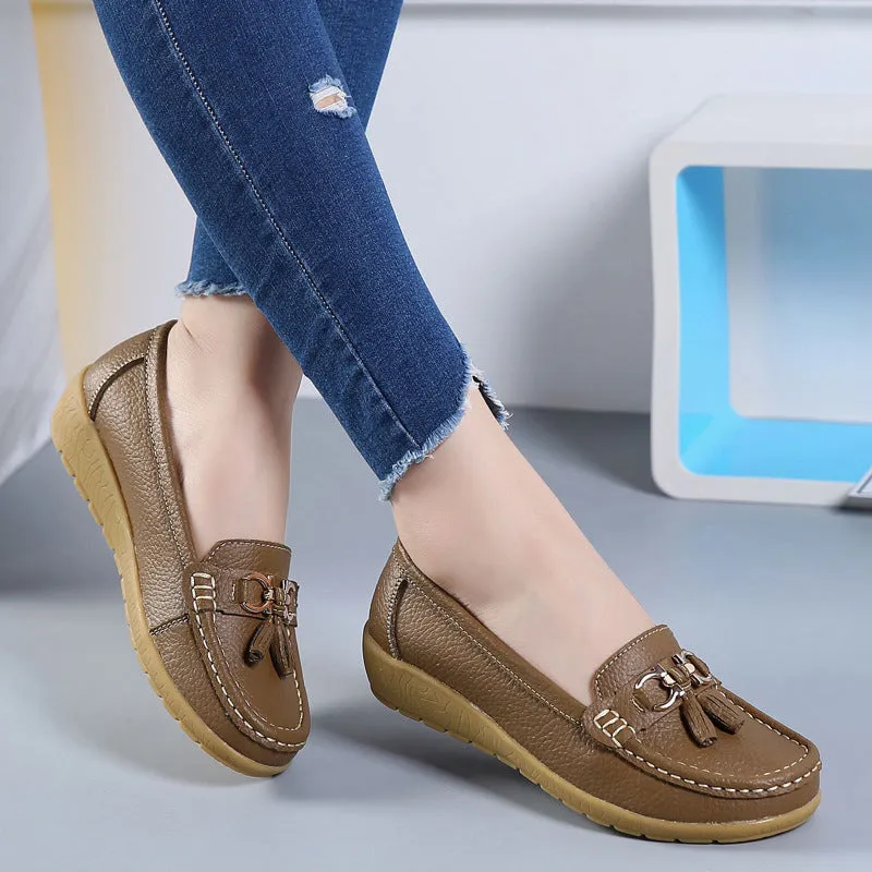 Women's Spring Genuine Leather Shoes
