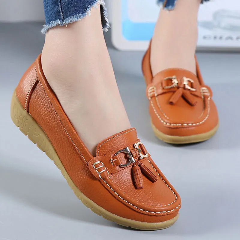 Women's Spring Genuine Leather Shoes