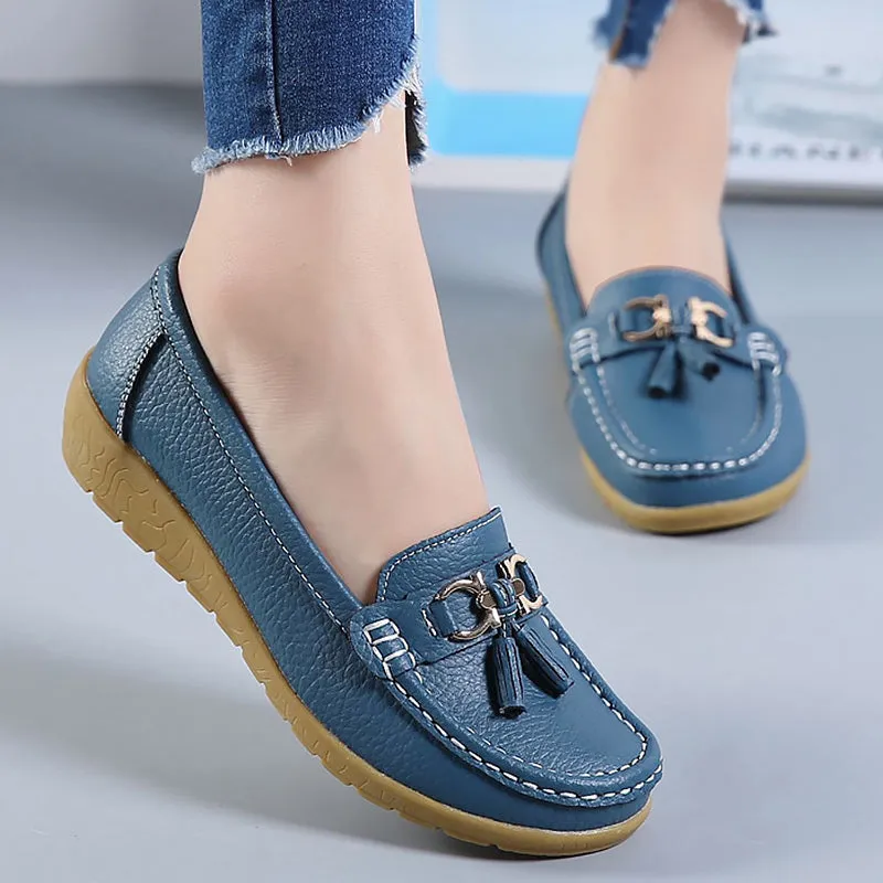 Women's Spring Genuine Leather Shoes