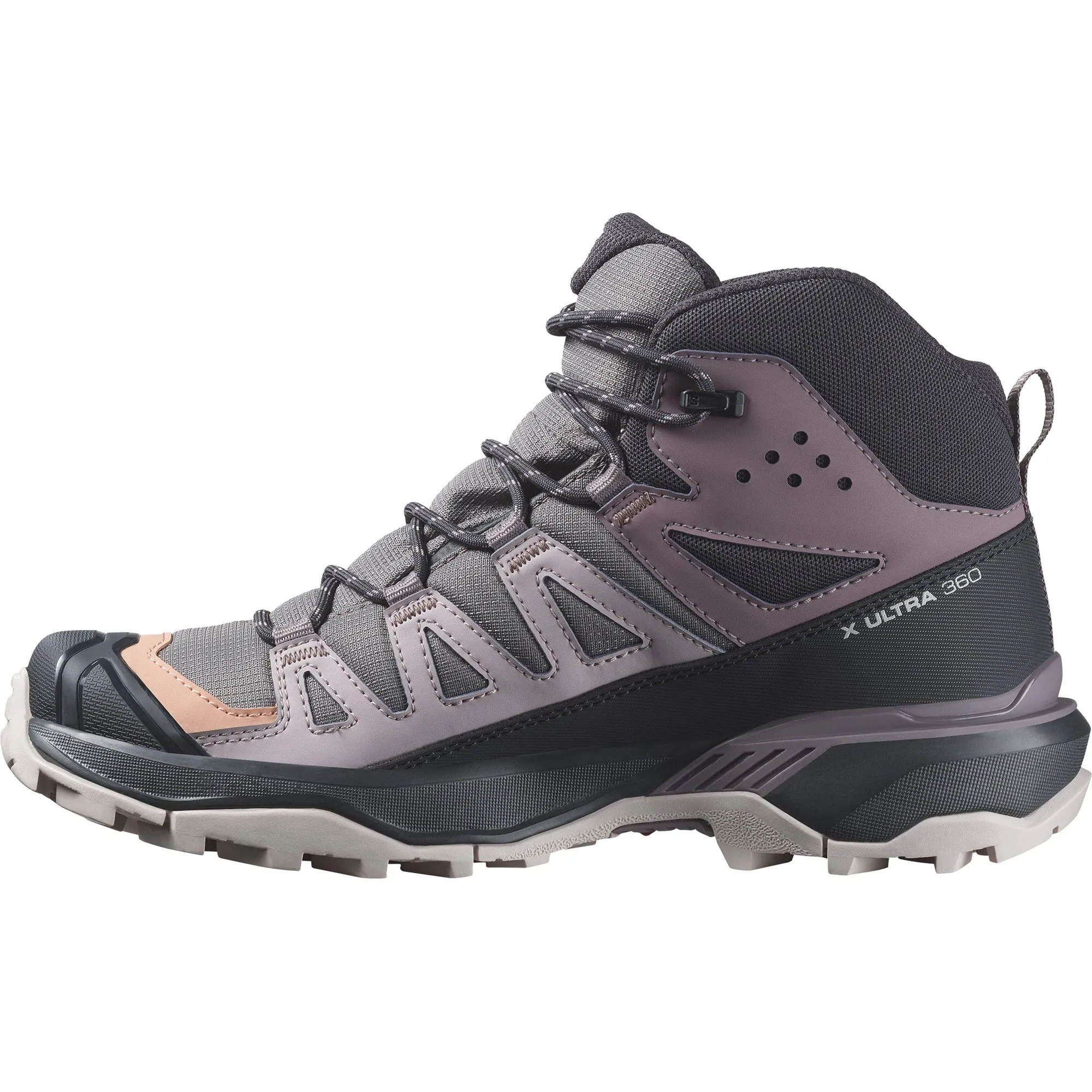 X ULTRA 360 MID GTX Women Outdoor Shoes in Plum Kitten / Phantom / Cork